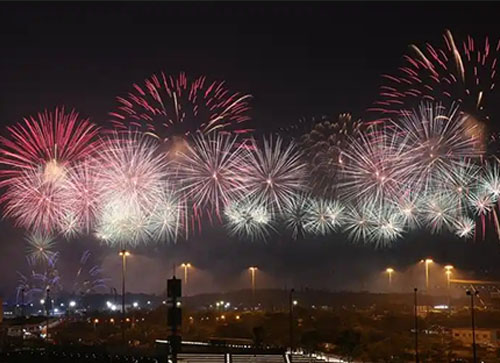 雷波县焰火晚会